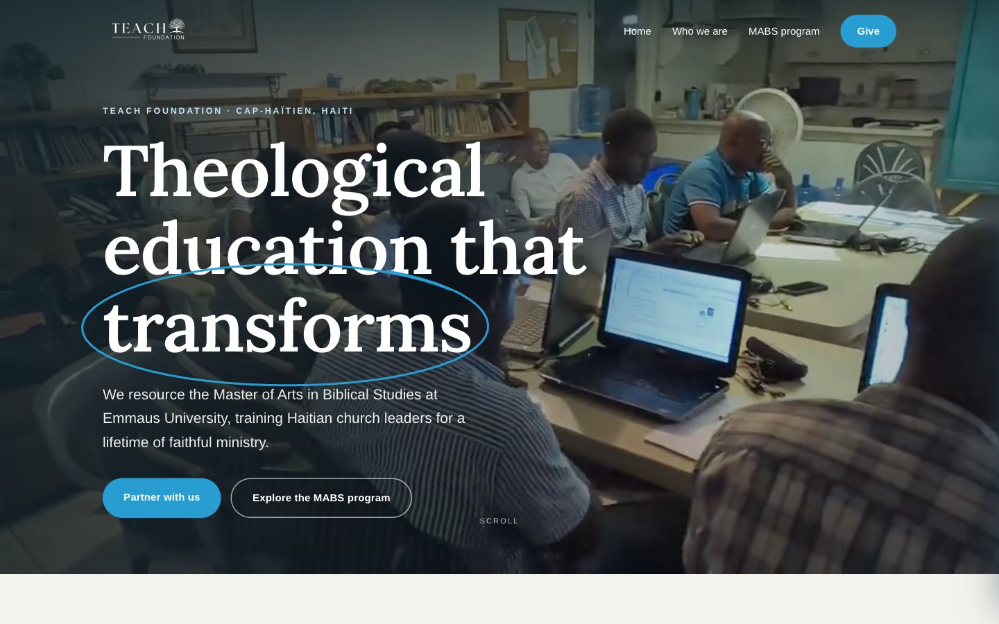 TEACH Foundation website rebuild by Ministry Builders